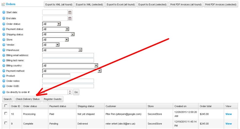 Picture of Checking Delivery Status (USPS, UPS, FedEx, etc.)