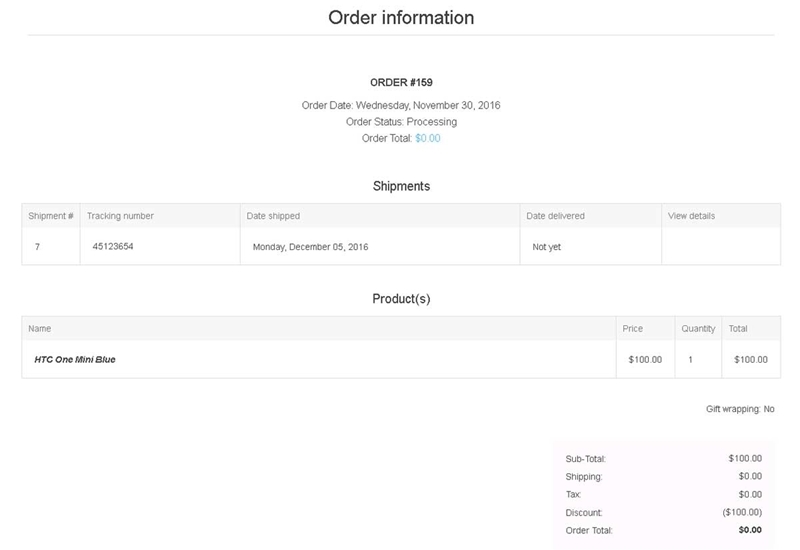 Picture of Check Order Status