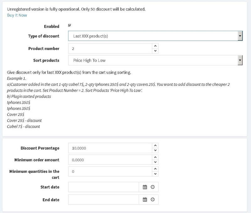 Picture of Discount Manager (legacy)