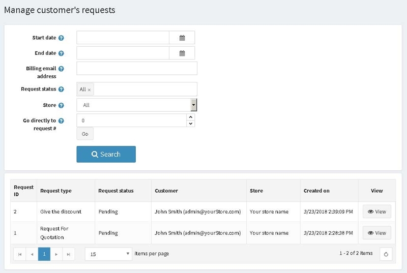 Picture of Customer's requests 2.0 (history, extra features)