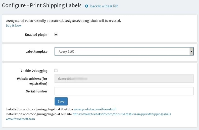 Picture of Print Shipping Labels