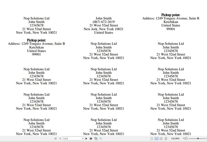 Picture of Print Shipping Labels