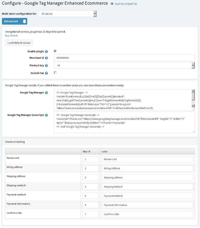 Picture of Google Enhanced Ecommerce (Universal Analytics)