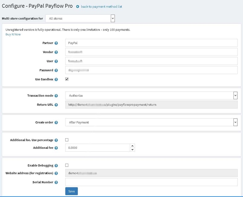 Picture of PayPal Payments Pro (PayPal Payflow Pro, Hosted Checkout Page)