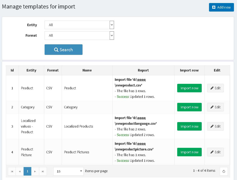 Picture of Import Manager