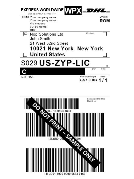 Picture of DHL Connector