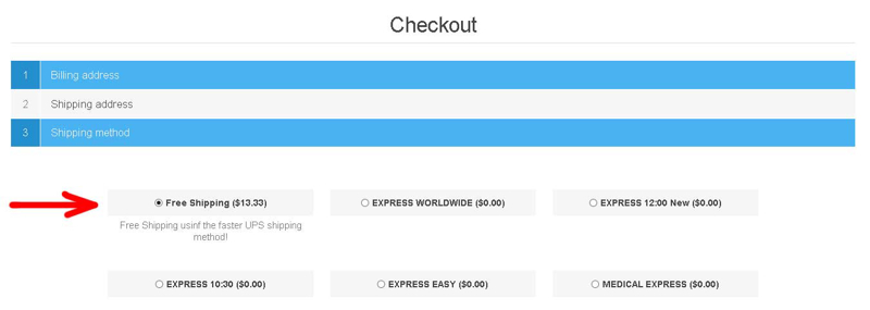 Picture of Table Rate Shipping