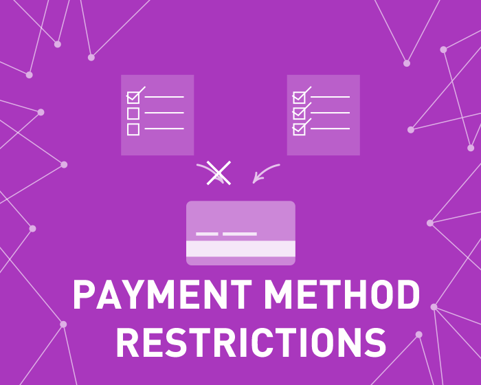 Picture of Payment Method Restrictions