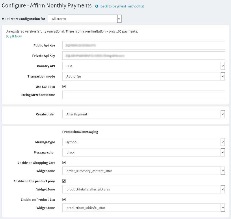 Picture of Affirm Payment