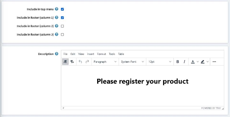 Picture of Warranty Registration Form