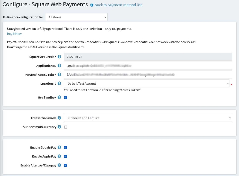 Picture of Square Web Payments