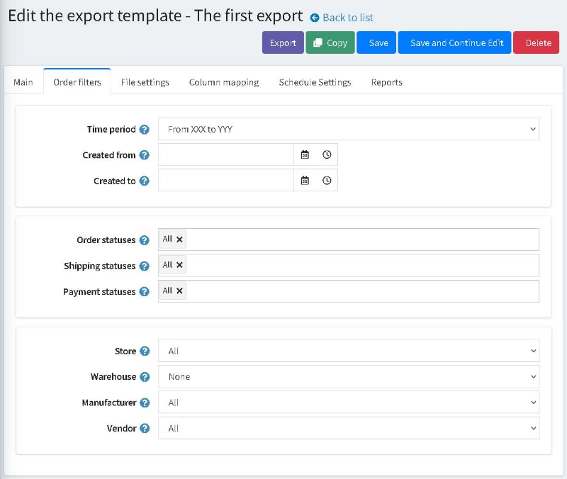 Picture of Order Export Manager