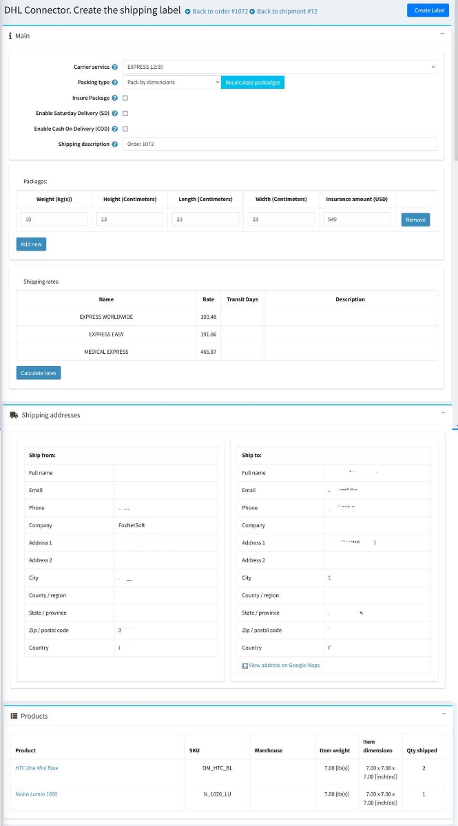 Picture of DHL Connector