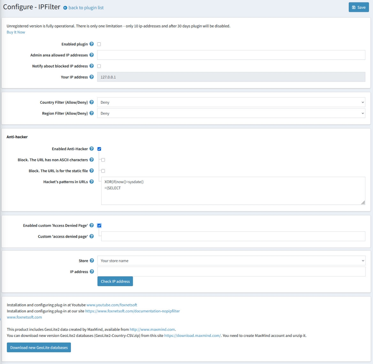 Picture of IP Filter (Firewall) with Anti Hacker