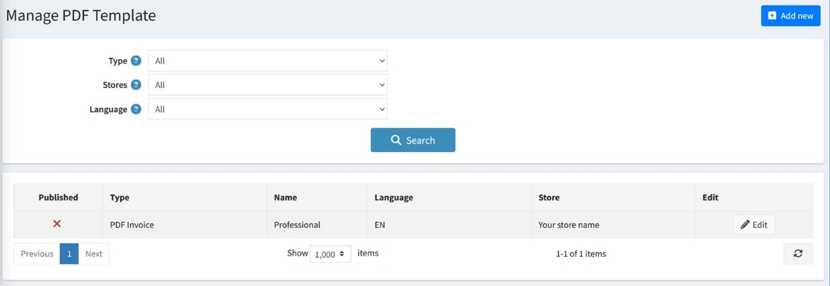 Picture of PDF Invoice Generator