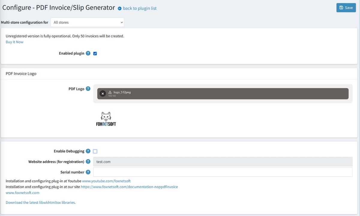 Picture of PDF Invoice Generator